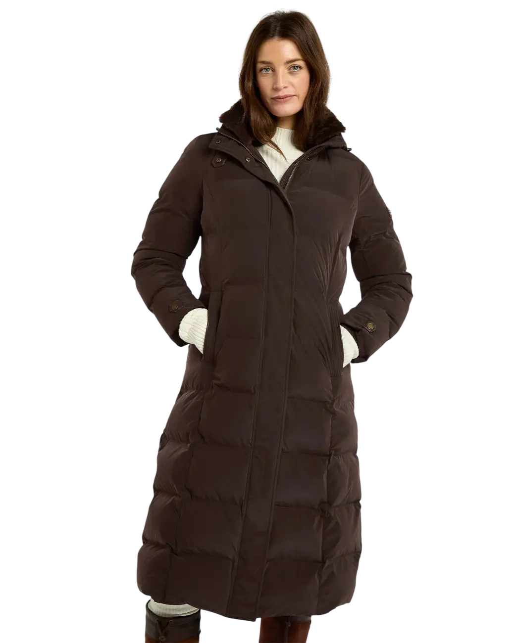 Dubarry Aldborough Dames Lange Donsjas - Mahogany-1