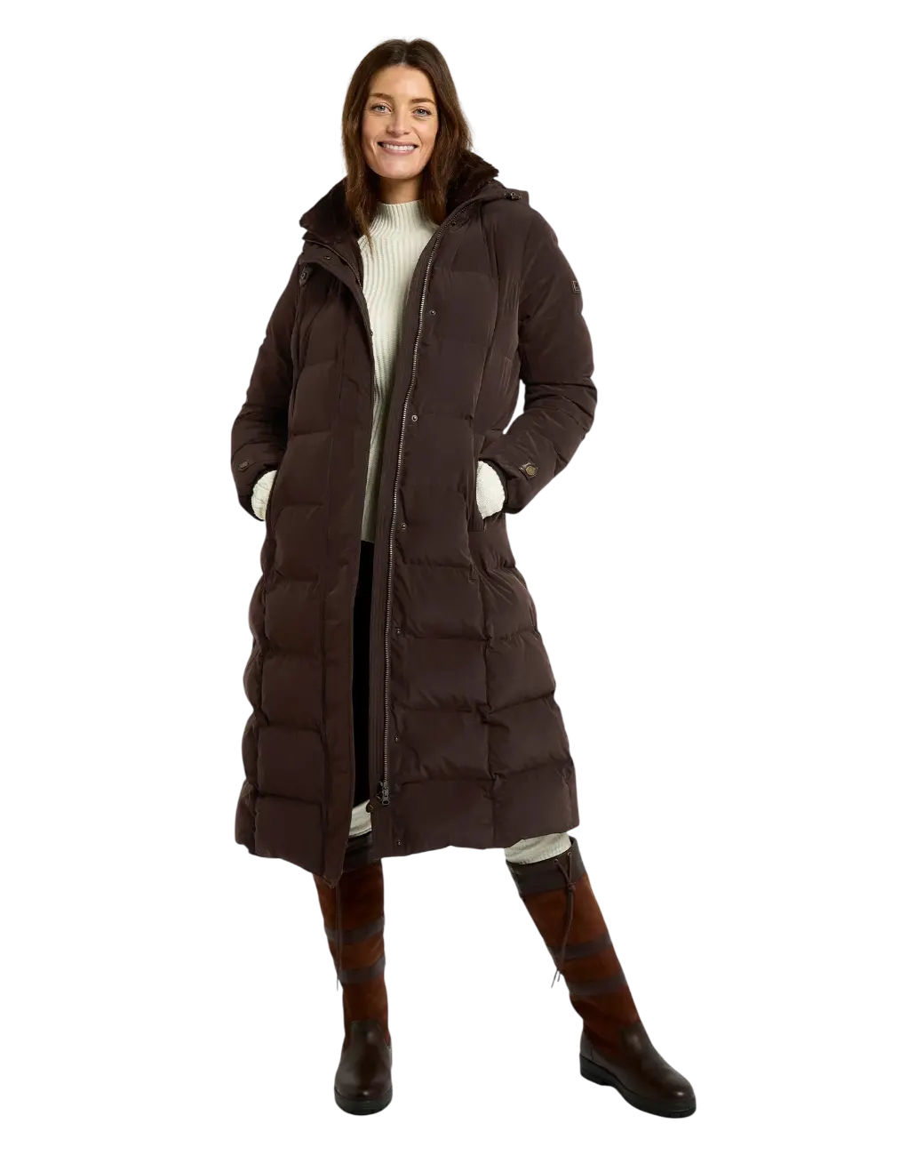 Dubarry Aldborough Dames Lange Donsjas - Mahogany-2