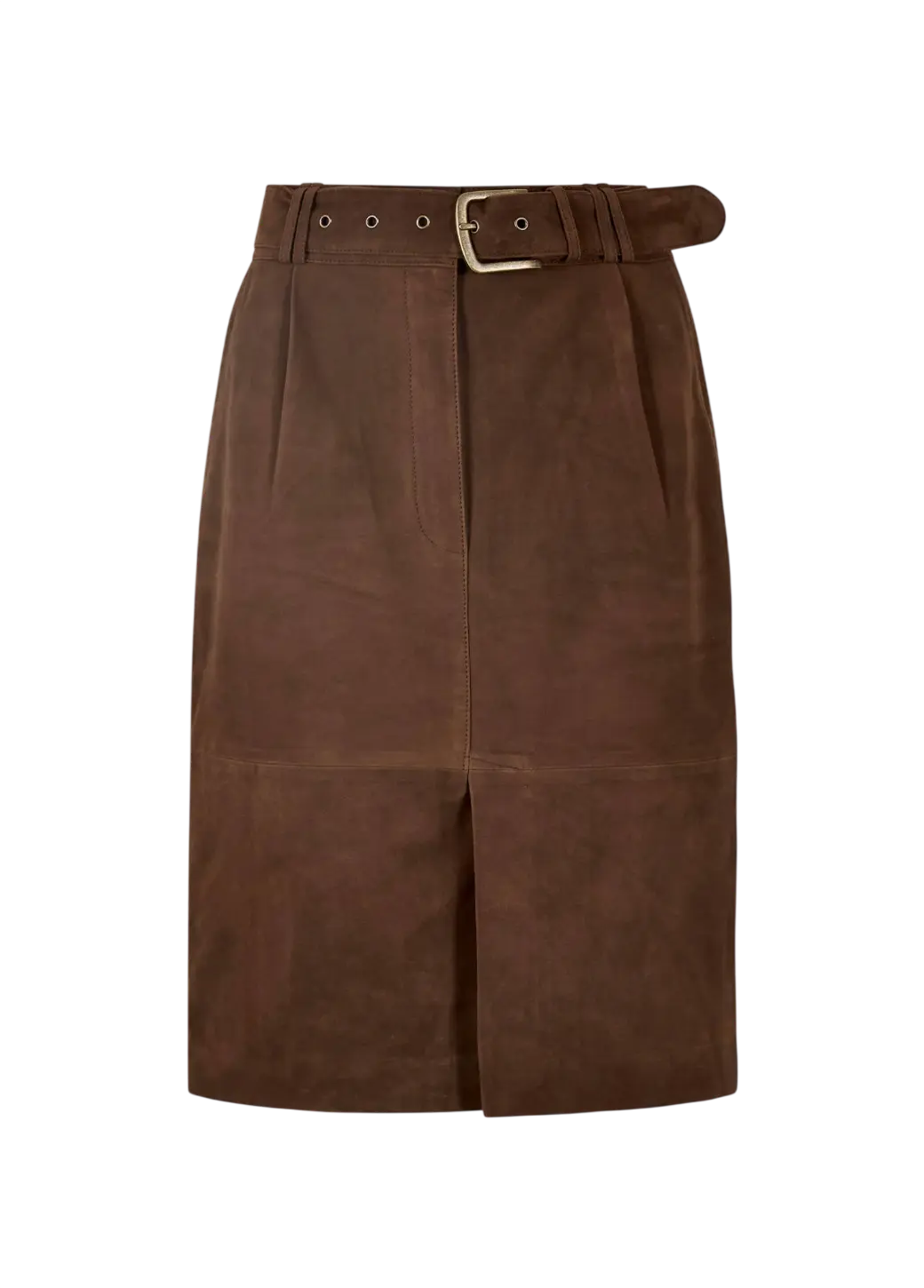 Dubarry Sullivan Dames Knie-Lengte Suède Rok - Walnut-6