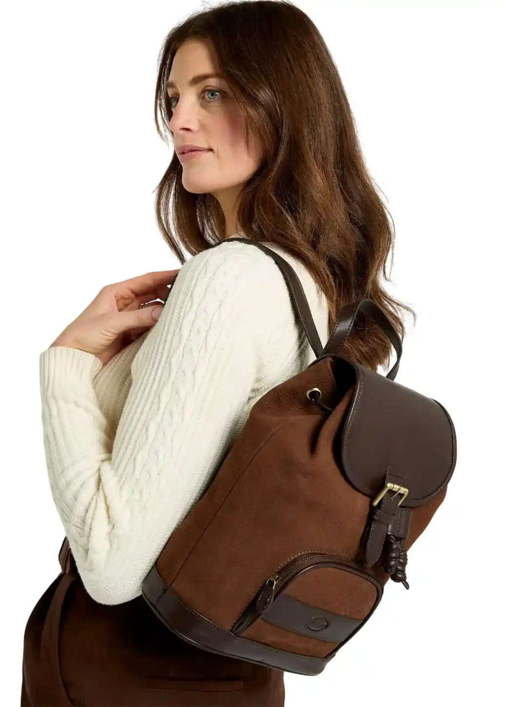 Dubarry Dunross Leren Rugzak - Walnut-1