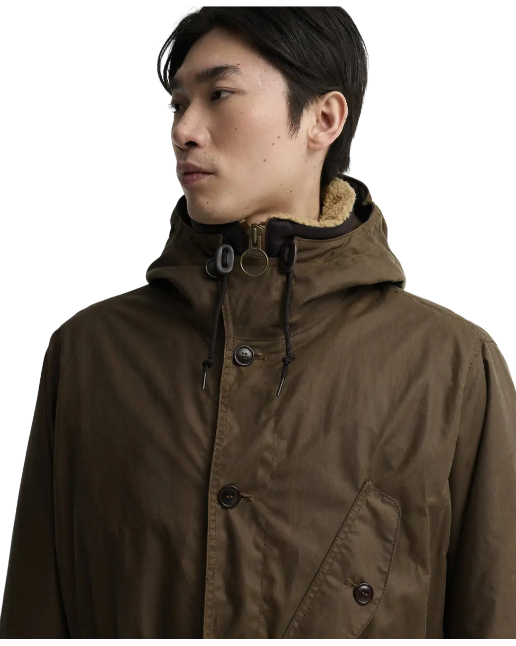 Barbour Ursula Waxed Parka Bark-4