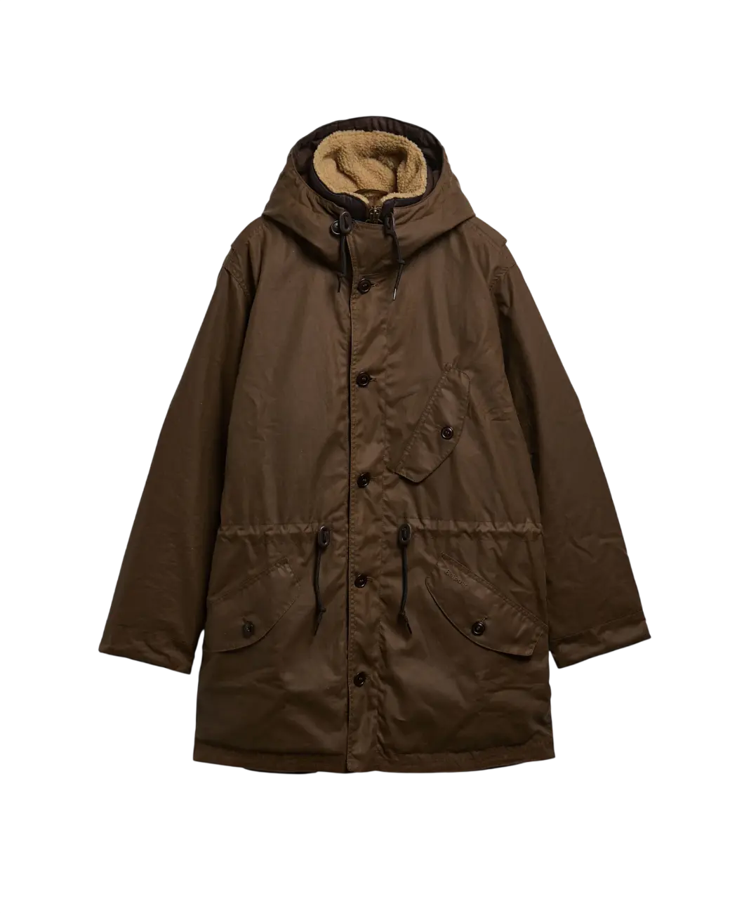 Barbour Ursula Waxed Parka Bark-7