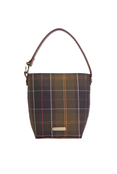 Barbour Cedar Mini Tartan Bucket Bag Classic Tartan