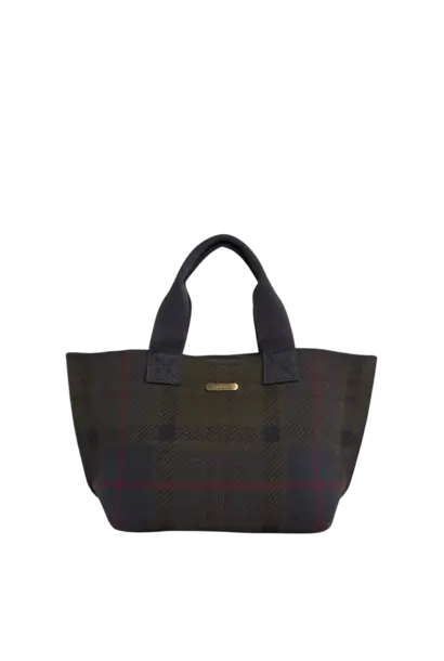 Barbour Layla Tartan Mini Tote Bag Shadow Classic Tartan