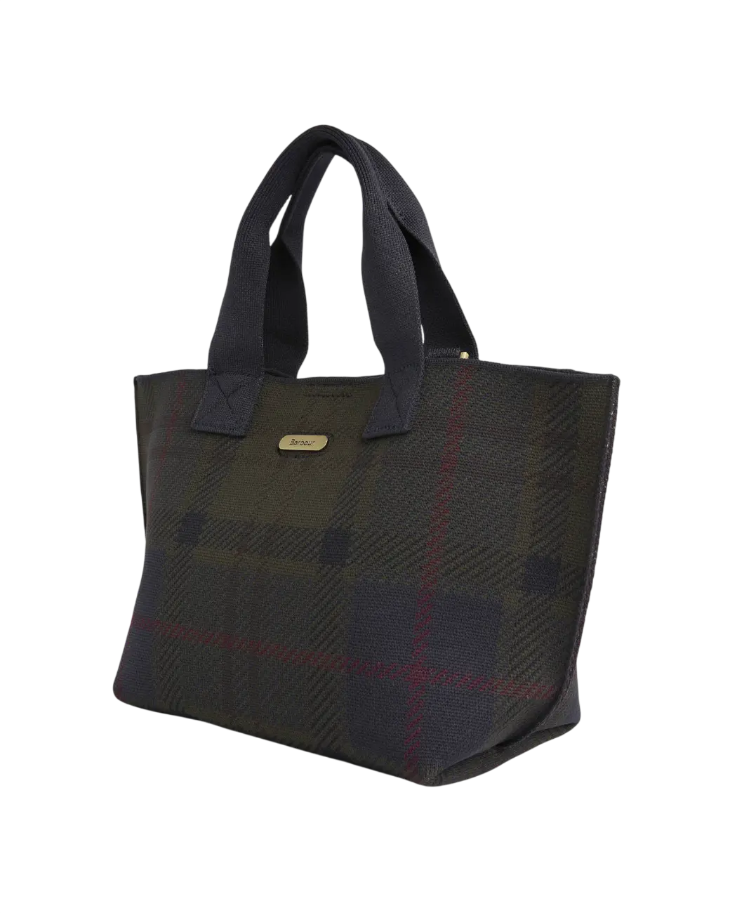 Barbour Layla Tartan Mini Tote Bag Shadow Classic Tartan-6