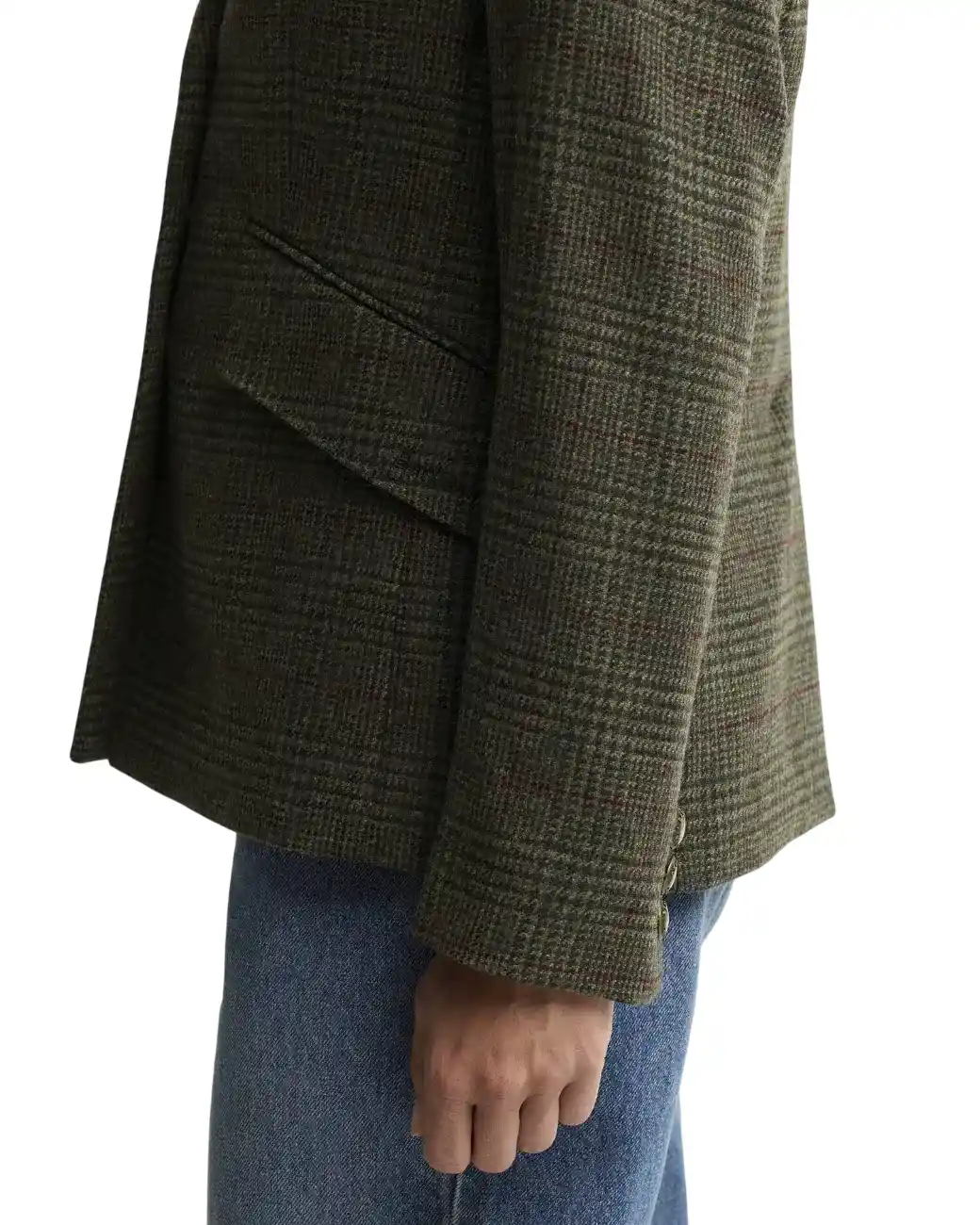 Barbour Browning Tailored Blazer Olive Prince Of Wales Check-4