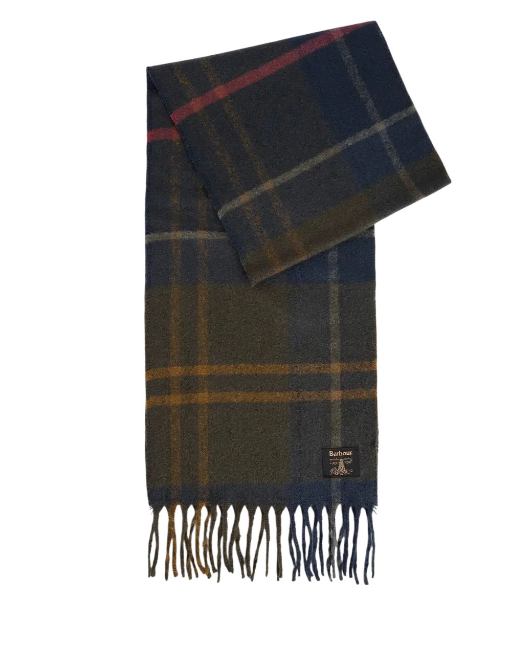 Barbour Yorklane Tartan Scarf Shadow Classic Tartan-1
