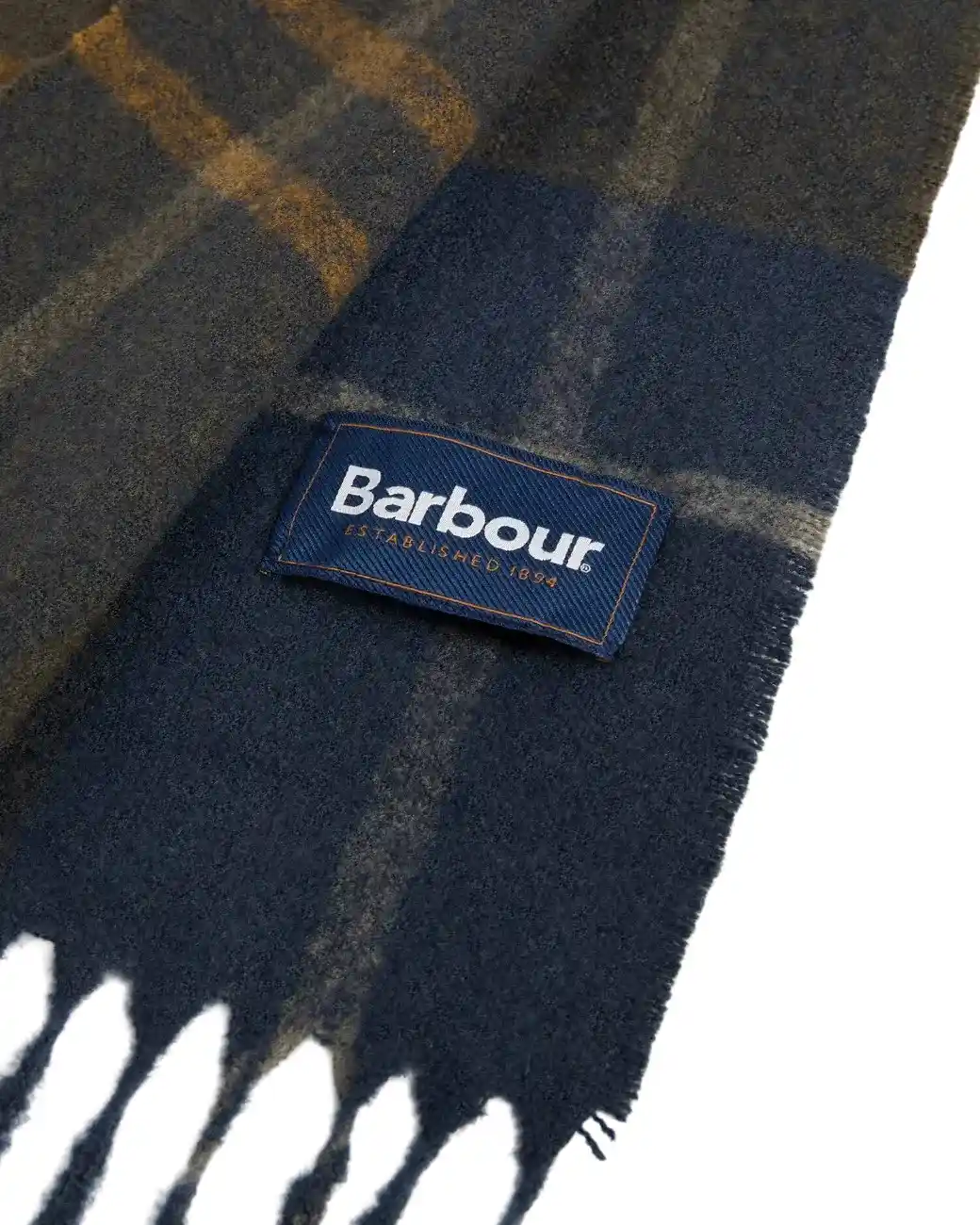 Barbour Yorklane Tartan Scarf Shadow Classic Tartan-3