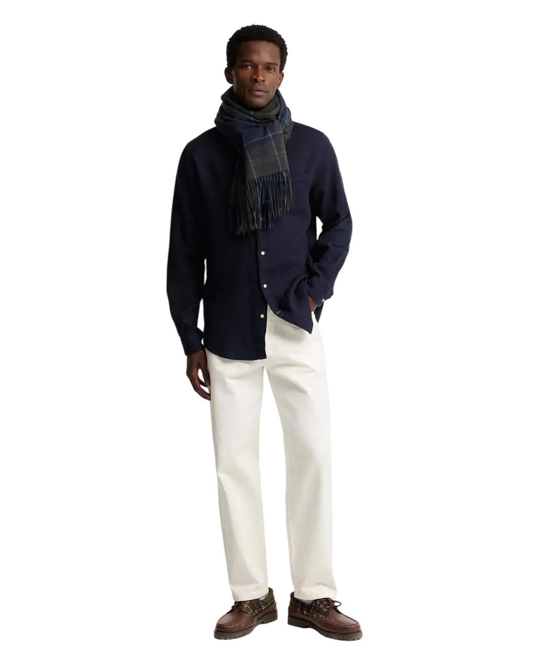 Barbour Braden Tartan Wool Scarf Shadow Classic Tartan-2