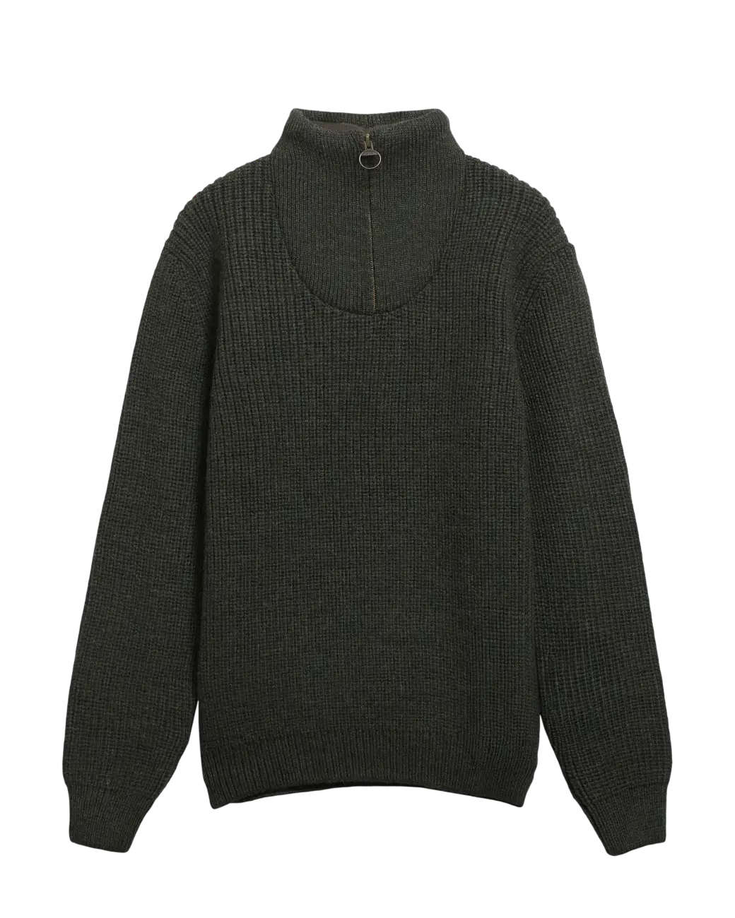 Barbour New Tyne Quarter Zip Jumper Olive-6