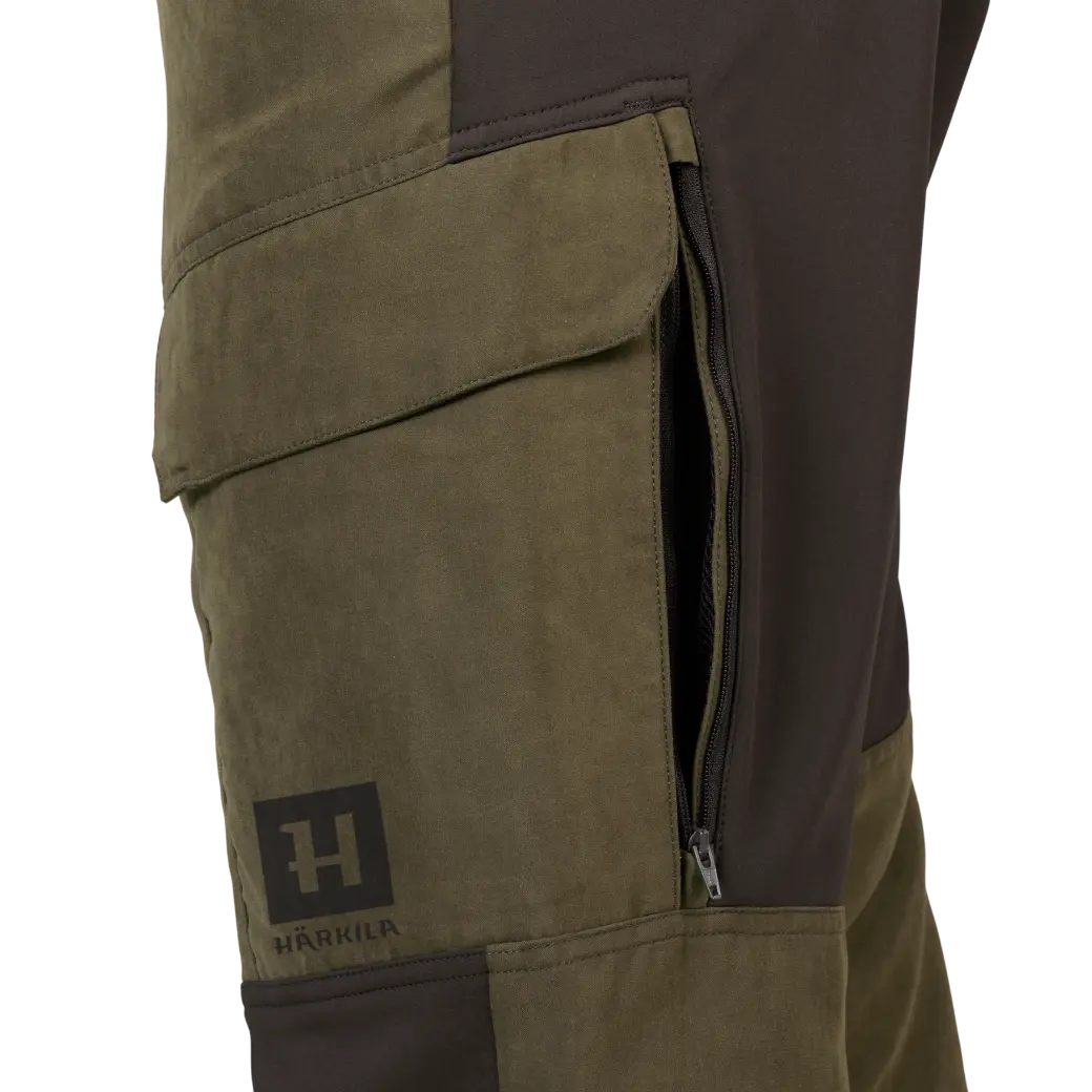 Härkila Scandinavian trousers Willow Green/Deep Brown-3