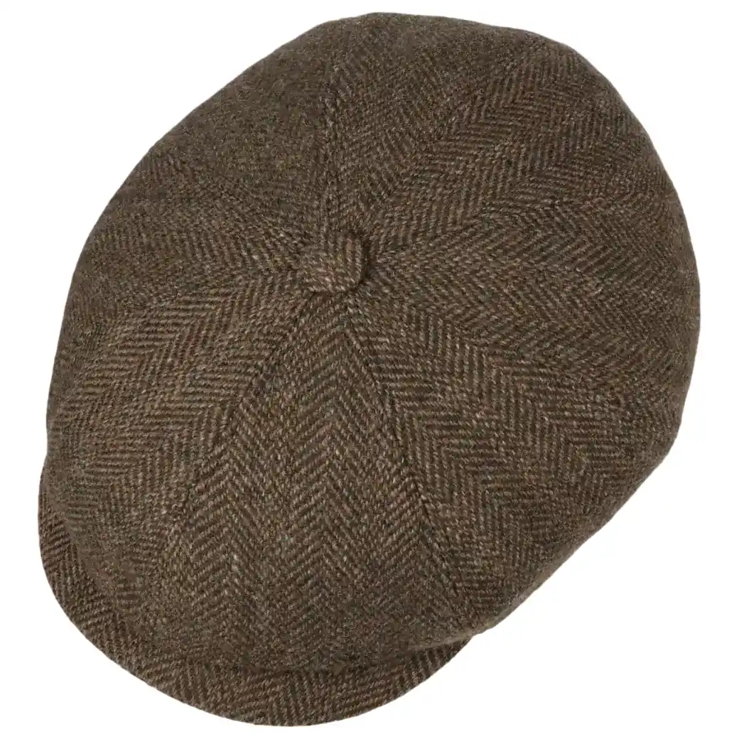 Stetson Hatteras Herringbone Olive/Beige Herringbone-2