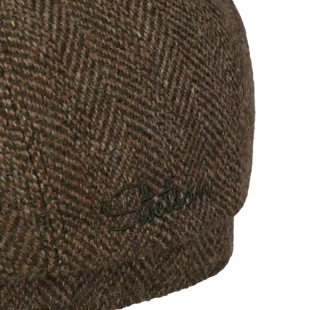 Stetson Hatteras Herringbone Olive/Beige Herringbone-4