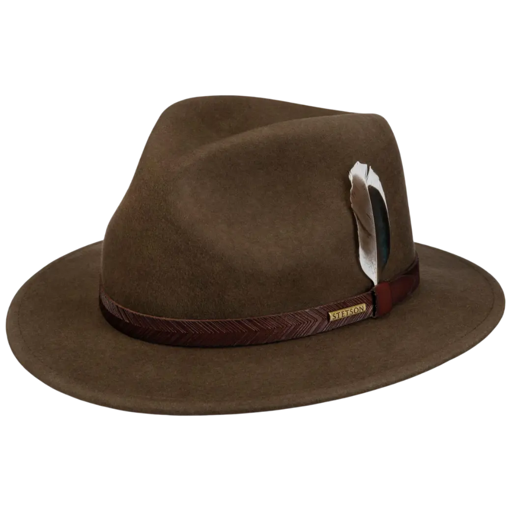 Stetson Traveller Woolfelt Dark Earth-1