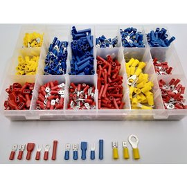 Cable-Engineer Kabelschoenen rood, blauw en geel - 1000 stuks