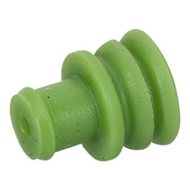 TE Connectivity TE AMP Superseal  Silicone Wire Seal  Groen -10stuks