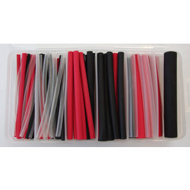 Wirefy Krimpkous Rol 3,2mm - 3:1 Dubbelwandige Krimpkous Kabel - Met Zelfklevende Voering - Thermische Slang - Zwart - Rol van 15 m