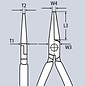 Knipex Knipex Platspitse tang met zijsnijder  200mm -Punttang /  telefoontang  26 15 200