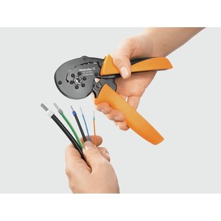 Weidmüller Professionele Krimptang van Weidmüller voor adereindhulzen van 0,14 t/m 10mm2 met hexagonale sluiting PZ10HEX