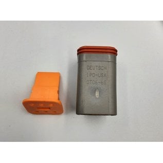 TE Connectivity TE Deutsch DT Pigtail-set: 6-Pos. Plug DT06-6S + 6x 2meter 1,5mm2  FLRY-B kabel