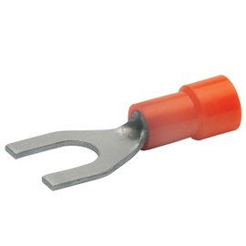 Cable-Engineer Vork kabelschoenen M3 (3,2 mm)  Rood - 100 stuks