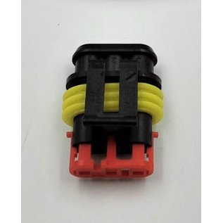 TE Connectivity AMP Superseal 1.5 Pigtail-set: 3-Pos. Tab (man) connector + 3x 2m. FLRY-B  - 0,75mm2