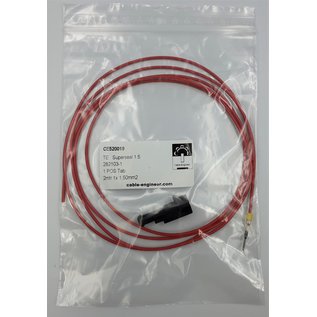 TE Connectivity AMP Superseal 1.5 Pigtail-set: 1-Pos. Tab (vrouw) connector + 2m. FLRY-B kabel  - 1,5mm2