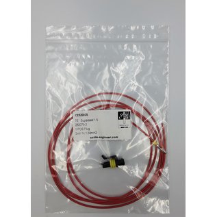 TE Connectivity AMP Superseal 1.5 Pigtail-set: 1-Pos. Plug (man) connector + 2m. FLRY-B kabel  1,5mm2