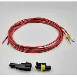 TE Connectivity AMP Superseal 1.5 Pigtail set 1-Polige Tab & Plug (Male & Female)  connector + 2x 2m. FLRY-B kabel  1,5mm2