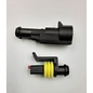 TE Connectivity AMP Superseal 1.5 Pigtail set 1-Polige Tab & Plug (Male & Female)  connector + 2x 2m. FLRY-B kabel  1,5mm2