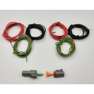Cable-Engineer Deutsch DT Pigtail-set: 3-Pos. Receptacle & Plug + 6x 2meter 1,5mm2 FLRY-B kabel