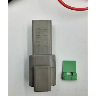 Cable-Engineer TE Deutsch DT Pigtail-set: 2-Pos. Receptacle DT04-2P (vrouw) met 2x 2meter 0,75mm2 FLRY-B kabel