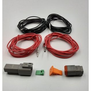 Cable-Engineer Deutsch DT Pigtail-set: 2-Pos. Receptacle & Plug connectors + 4x 2meter 0,75mm2 FLRY-B kabel