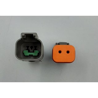 Cable-Engineer TE Deutsch DT Pigtail-set: 2-Pos. Recept. & Plug  (DT04-2P/DT06-2S) + 4x 2meter 0,75mm2 FLRY-B kabel