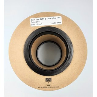 Cable-Engineer FLRY-B kabel 2,5mm2 - automotive - voertuigkabel  op rol met 100m. Kleur Blauw