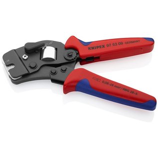 KNIPEX Knipex Professionele 4-kants krimptang  adereindhulzen van 0,08 tot 10mm2  +16mm2 - 975309 SB