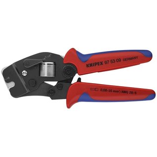 KNIPEX Knipex Professionele 4-kants krimptang  adereindhulzen van 0,08 tot 10mm2  +16mm2 - 975309 SB