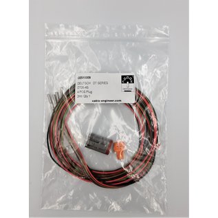 Cable-Engineer TE Deutsch DT Pigtail-set: 4-Pos. Plug DT06-4S (man) connector met 4x 2meter 0,75mm2 FLRY-B kabel