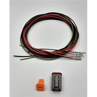 Cable-Engineer TE Deutsch DT Pigtail-set: 4-Pos. Plug DT06-4S (man) connector met 4x 2meter 0,75mm2 FLRY-B kabel