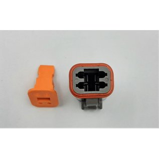 Cable-Engineer TE Deutsch DT Pigtail-set: 4-Pos. Plug DT06-4S (man) connector met 4x 2meter 0,75mm2 FLRY-B kabel