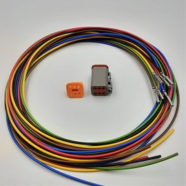 TE Connectivity Deutsch DT set: 6-Pos. Plug + 6x 2m. 0,75mm2 kabel