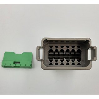 Cable-Engineer Deutsch DT Pigtail-set: 12-Pos. Receptacle (vrouw) connector met 12x 2meter 1,5mm2 FLRY-B kabel