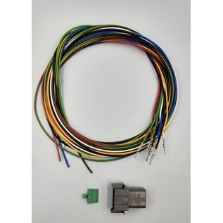 Cable-Engineer TE Deutsch DT Pigtail-set: 8-Pos. Receptacle DT04-08PA(vrouw)  met 8x 2meter 0,75mm2 FLRY-B kabel