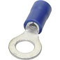 Cable-Engineer Ring kabelschoenen M12 Blauw 1/2 geïsoleerd  voor draad  1,5-2,5mm2 - 100 stuks