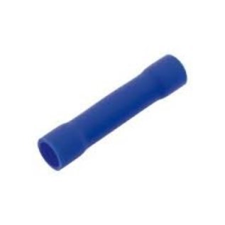 Cable-Engineer Splice kabelschoenen / Butt connector Blauw voor draden  1,5 - 2,5 mm2