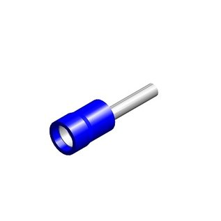 Cable-Engineer Pensteker of pin terminal 12 mm Blauw voor draad Ø 1,5 - 2,5 mm2 - 100 stuks