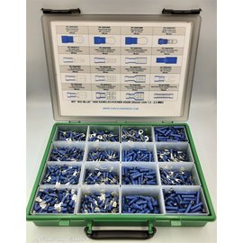 Cable-Engineer Kit "BIG BLUE" 1600 Blauwe kabelschoenen