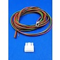 Molex Complete set met Molex Mini-Fit Jr. Receptacle enkele-rij 4Pos. + 4x 2m. 0,50mm2 kabel