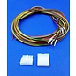 Molex Complete set met Molex MiniFit Jr. Plug & Receptacle 5Pos.(1-Rij) + 10x 2m. 0,50mm2 kabel en contacten (pre-crimped)