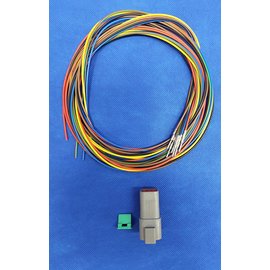 TE Connectivity Deutsch DT set: 6-Pos. Receptacle + 6x 2m. 0,75mm2 kabel